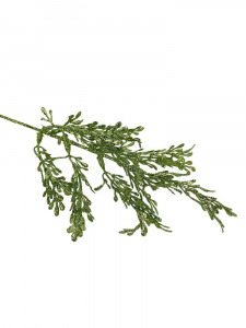 Gałązka brokat 30 cm zielona