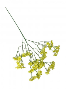 Gałązka z kwiatuszkami 61 cm żółta