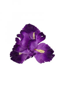 Irys kwiat wyrobowy 10 cm purpurowy