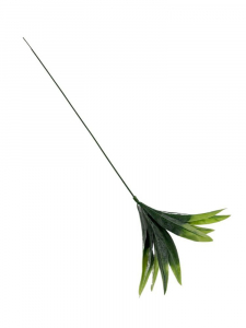 Liście plastikowe pik gałązka 55 cm jasna zieleń