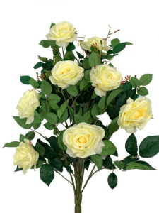 Bukiet róży 80 cm jasno żółty