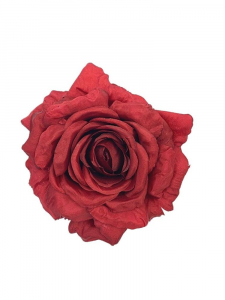 Róża kwiat wyrobowy 15 cm czerwona