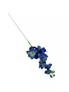 Ostróżka kwiat pojedynczy 44 cm ciemno niebieska