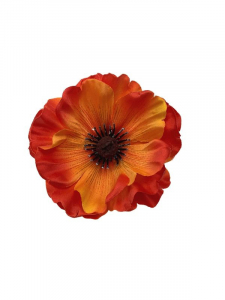 Mak kwiat wyrobowy 10 cm pomarańczowy