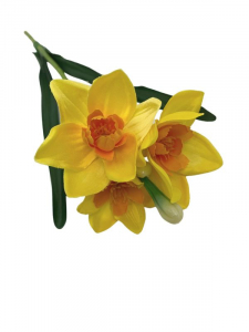 Narcyz kwiat pojedynczy 38 cm żółty
