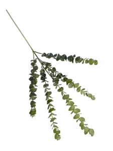 Eukaliptus gałązka plastikowa omszona 80 cm zielony