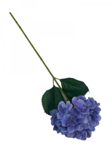 Hortensja kwiat pojedynczy 68 cm niebieska