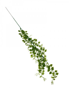Listki mini gałązka 57 cm zielone białe