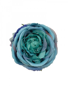 Róża kwiat wyrobowy 11 cm niebieska