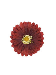 Gerbera kwiat wyrobowy 10 cm bordowa