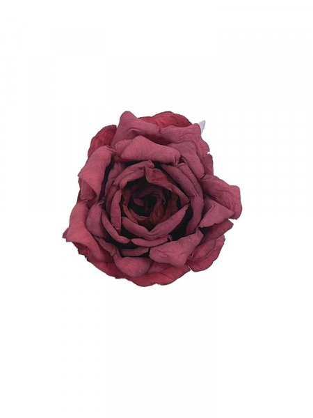 Róża główka 10 cm bordowa