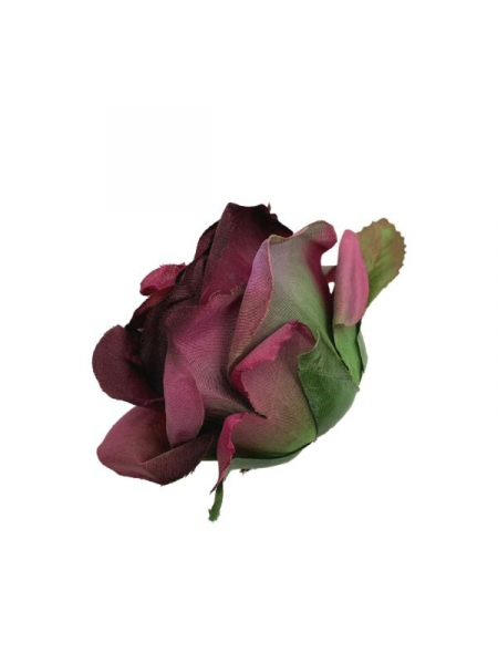 Róża główka 9 cm ciemno fiołkowa
