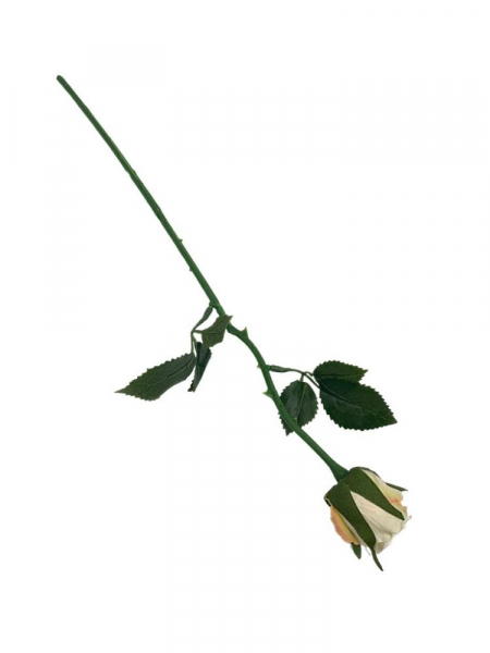 Róża gałązka 35 cm waniliowa