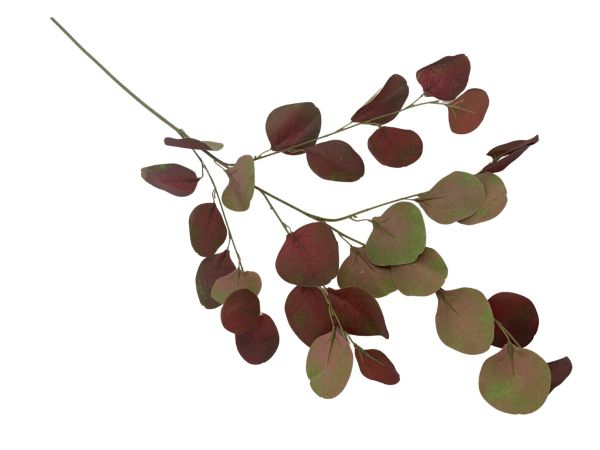 Eukaliptus gałązka 90 cm czerwony