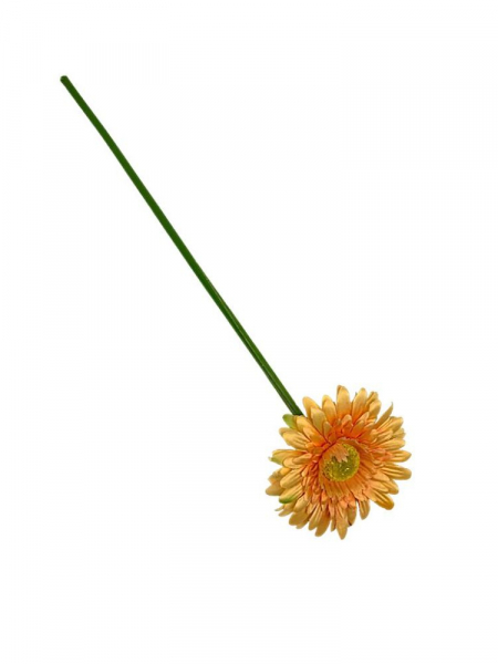 Gerbera gałązka 49 cm jasno pomarańczowa