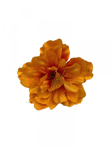 Hibiskus główka 12 cm pomarańczowy