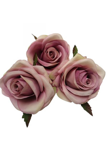 Róża główka 9 cm brudny róż