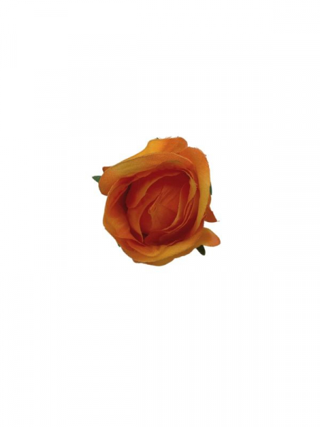 Róża główka 7 cm pomarańczowa