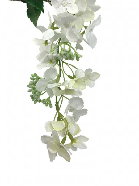 Gałązka kwitnąca 85 cm biała