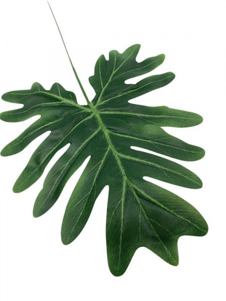 Filodendron liść 37 cm zielony