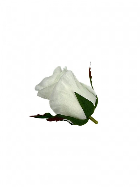 Róża główka 5 cm biała