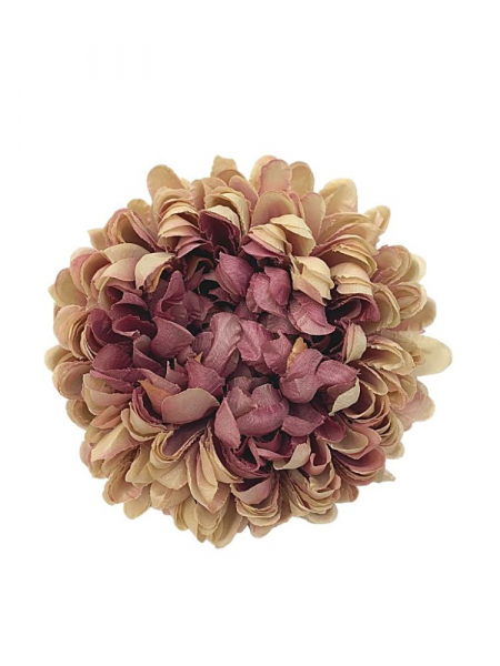 Chryzantema kwiat wyrobowy 16 cm fiołkowo kremowa