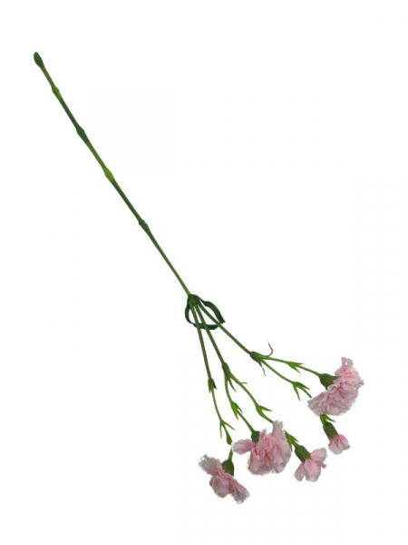 Goździk na gałązce 64 cm pudrowy róż