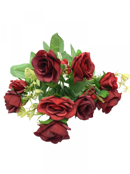 Róża bukiet 30 cm czerwona
