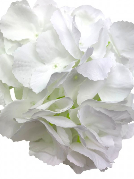 Hortensja kwiat wyrobowy 23 cm biała