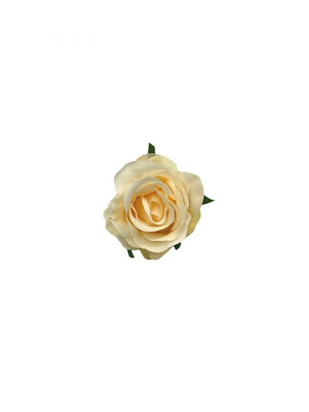 Róża główka 6 cm waniliowa