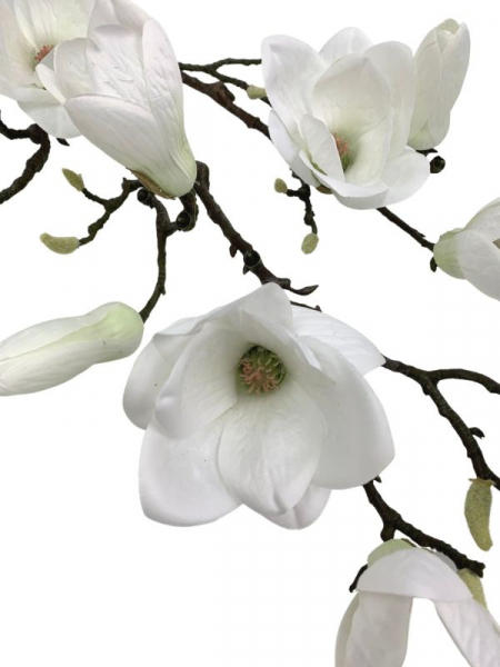 Magnolia gałązka 88 cm biała