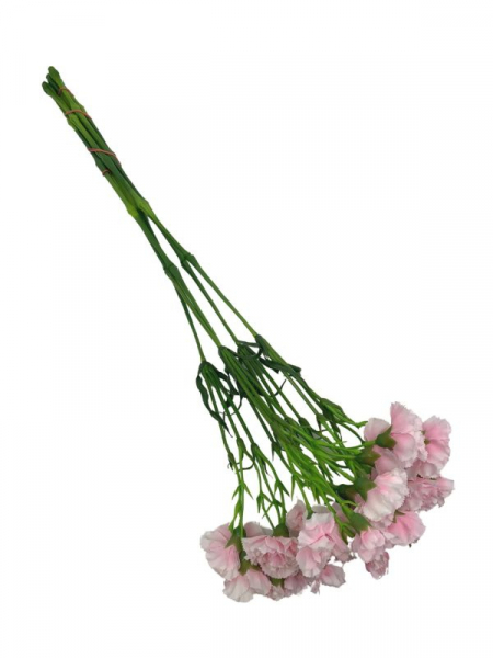 Goździk na gałązce 64 cm pudrowy róż