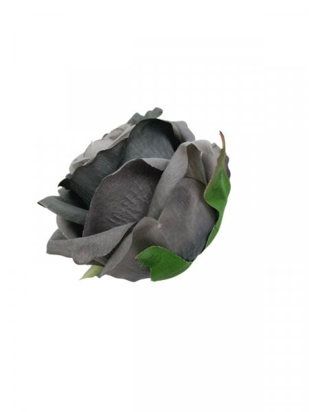 Róża główka 9 cm szara