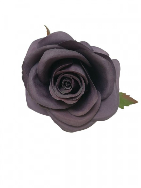 Róża główka 9 cm grafitowa