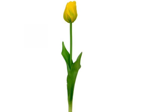 Tulipan silikonowy 46 cm żółty