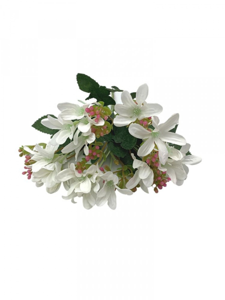 Bukiet z białymi kwiatuszkami 26 cm