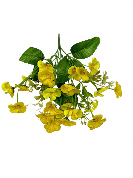 Bukiet bukiecik kwiatuszków 30 cm żółty