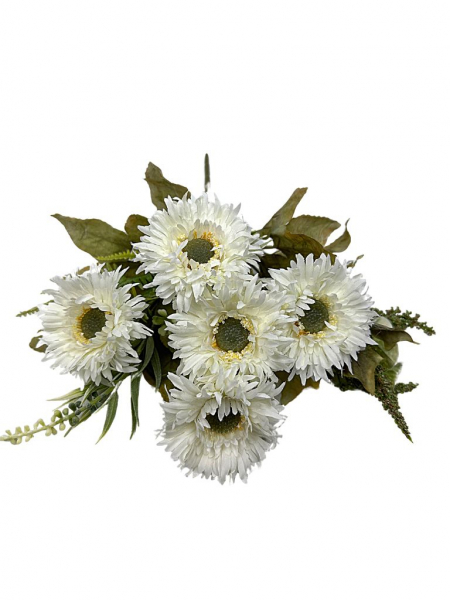 Gerbery bukiet kwiatów 30 cm biały