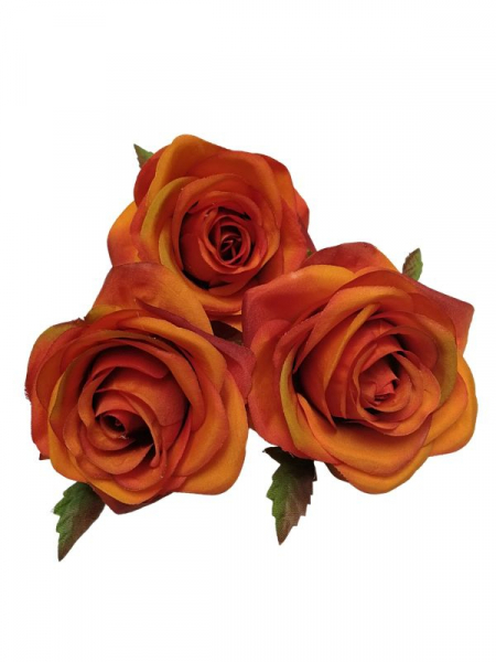 Róża główka 9 cm ceglana