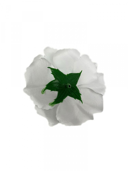 Róża główka 9 cm biała