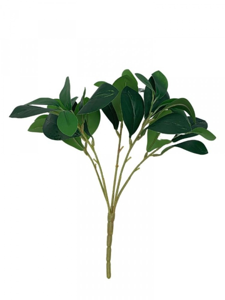 Bukiet liści 31 cm ciemno zielony