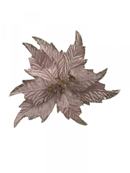 Gwiazda betlejemska na piku 30 cm jasny róż