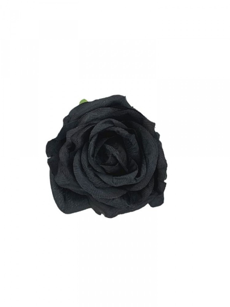 Róża główka 9 cm czarna