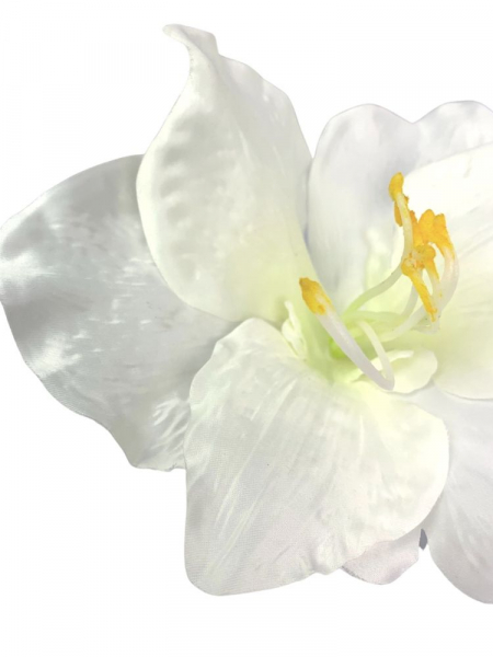 Amarylis kwiat wyrobowy 20 cm biały