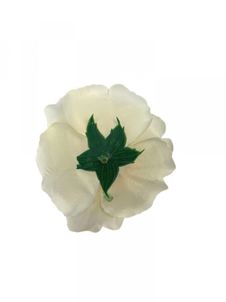 Róża główka 9 cm kremowa