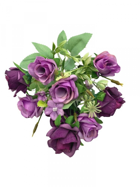 Róża bukiet 30 cm fioletowa
