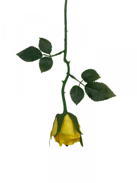 Róża gałązka 35 cm żołta