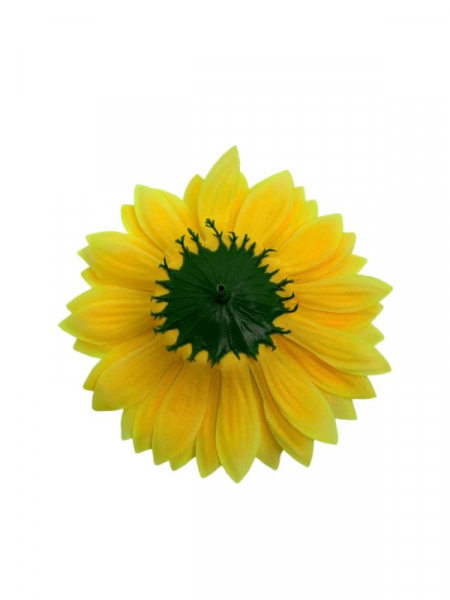 Słonecznik główka 12 cm jasno żółty