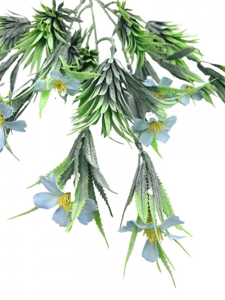Bukiet niebieskie kwiatuszki 52 cm