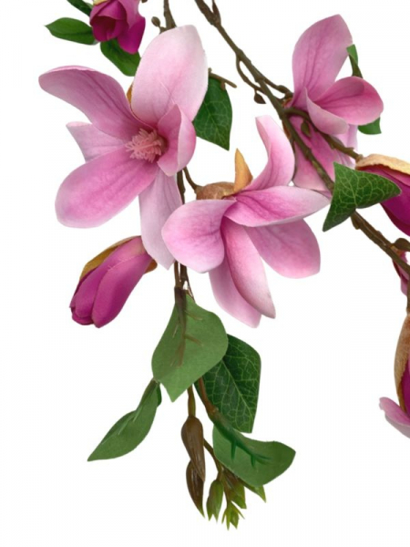 Magnolia na gałązce 90 cm jasno fioletowa